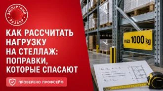 Нагрузка на складские стеллажи. Правильный расчет с экспертом компании