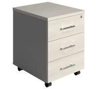 Тумба выкатная NPW-406 L3 белое дерево/серый